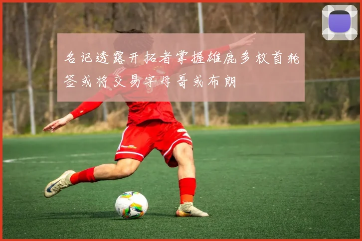 名记透露开拓者掌握雄鹿多枚首轮签或将交易字母哥或布朗